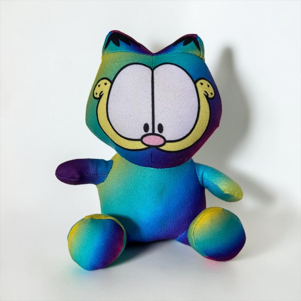 Nickelodeon Toy Factory Tie-Dye Purple Garfield Collectible Stuffed Plush Toy